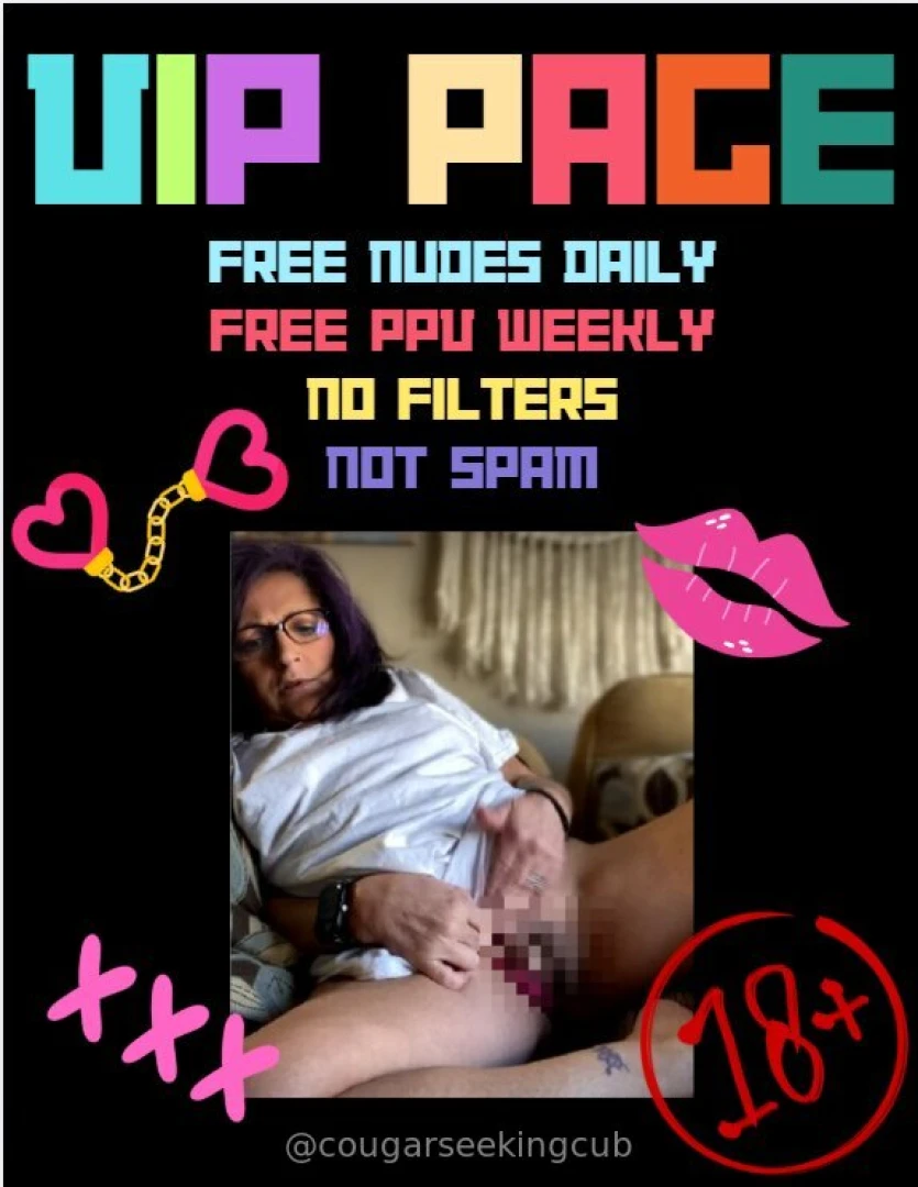 Join my vip page i post my pussy for free on my vip 
