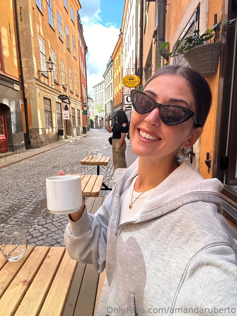 Morning coffee in stockholm 