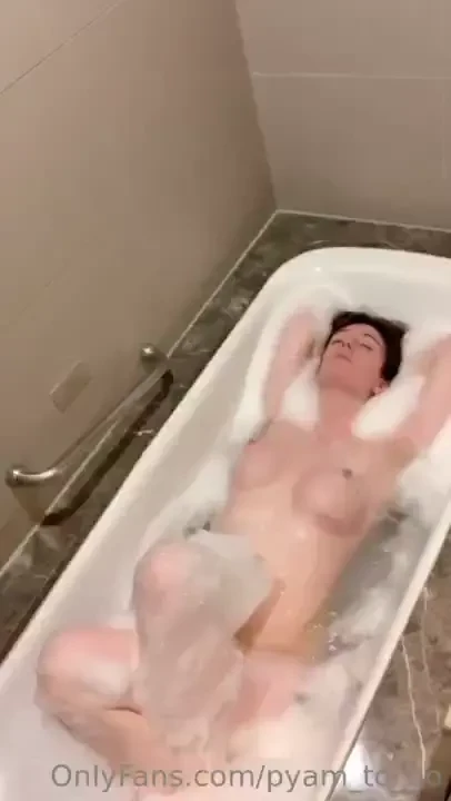 Nothing better than a hot bath and a specific fantasy on my mind find 