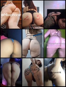 Here you have 9 juicy fat asses that need a good tongue and cock come