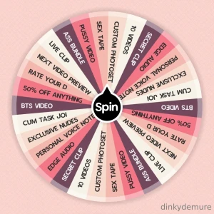 Spin my wheel stroke your luck and your cock every spin wins a prize