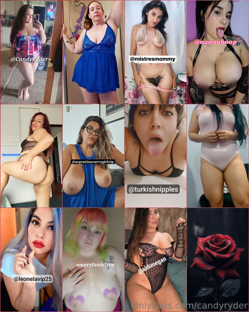 6 candyryder justwendym mistresmommy nannuboop gracelove1 