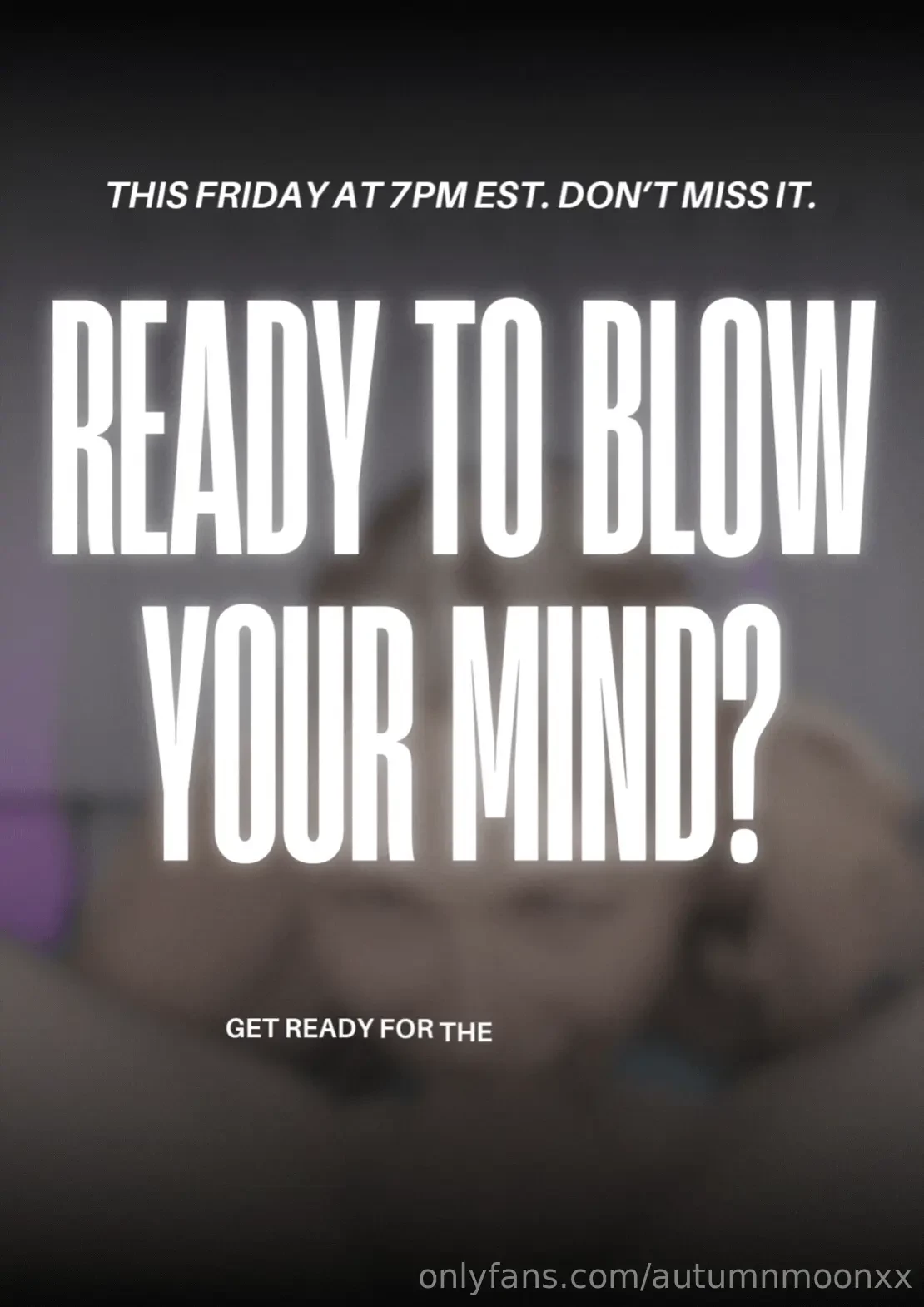 Dropping this friday at 7pm est - get ready to lose yourself in pure 