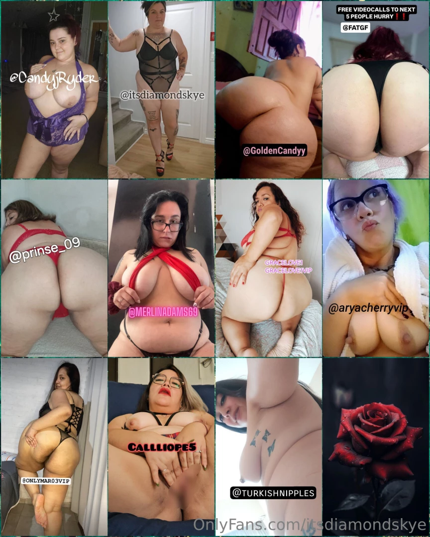 6 candyryder itsdiamondskye goldencandyy fatgf prinse_09 merlinadams69 