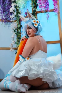 Petites pose bien cute en bunny rem cosplay part 5