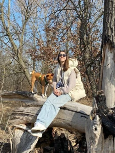 Time for long walks and spring mood warm breeze first flowers and a