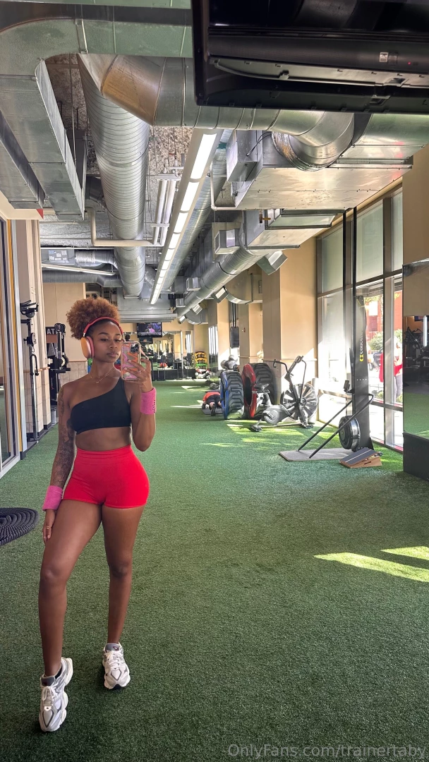 Gym glow hits different 