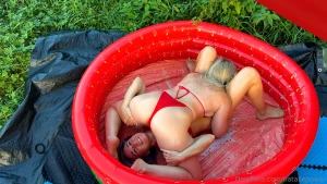 Ready for some slippery fun watch me and dina go head-to-head in an