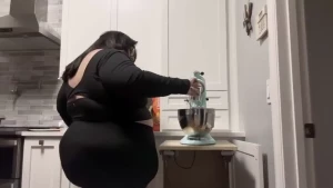 Evacuated for the hurricane but staying full making brownies with