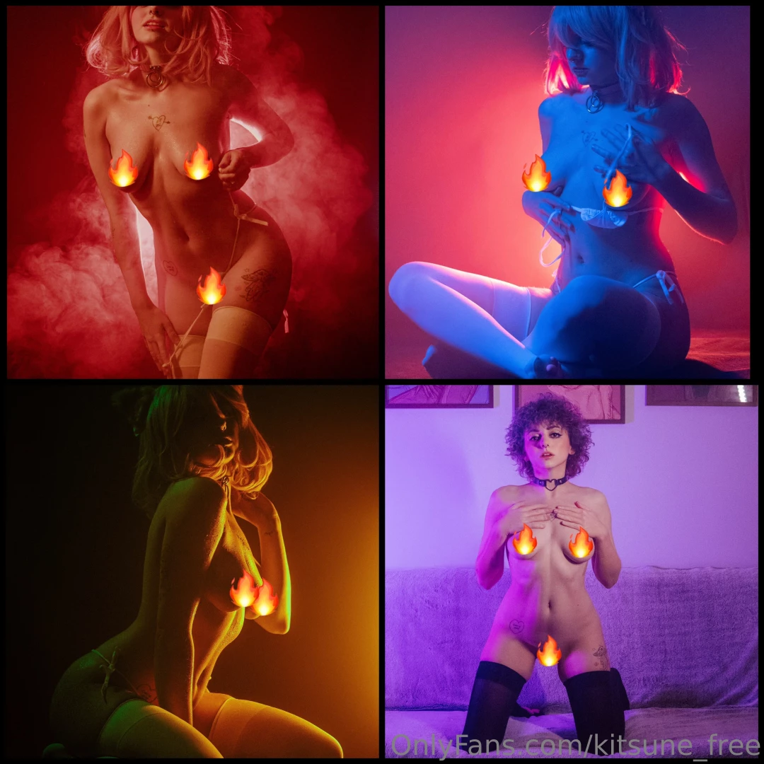 This fhd photoshoot features 28 super hot exposed nudes in a catgirl 