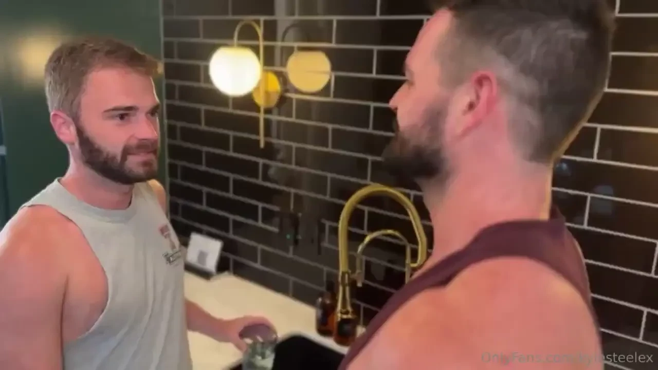 Sometimes goofing around with a bro turns into some hot no homo hole 