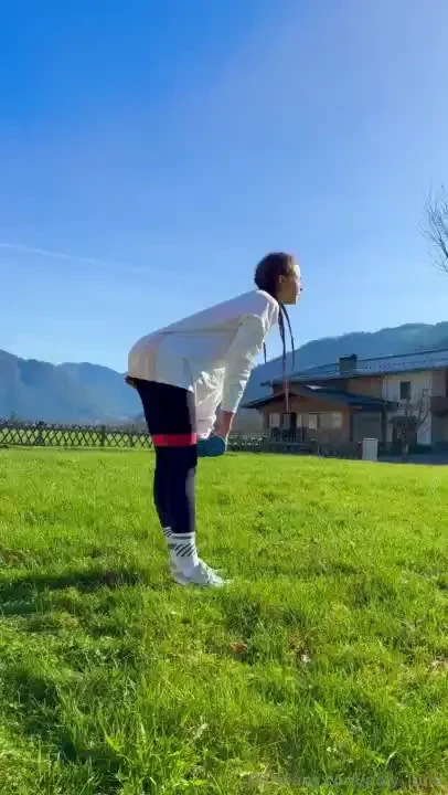 While i was doing sports outdoors i accidentally stained my white 