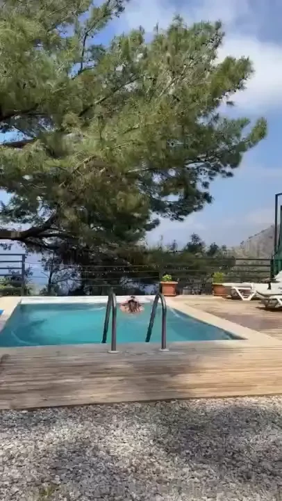 After power yoga it s time to relax and swim a bit 