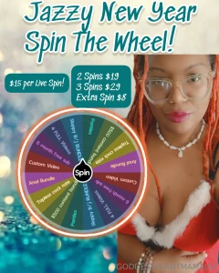 New spin the wheel 15 per spin 19 for 2 spins 29 for 3 spins
