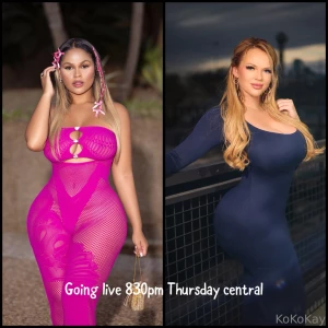 Going live on thursday 8 30pm with greedygrovegg cant wait to see you