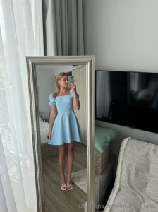 I feel like a doll from a cartoon haha does this dress look good on me