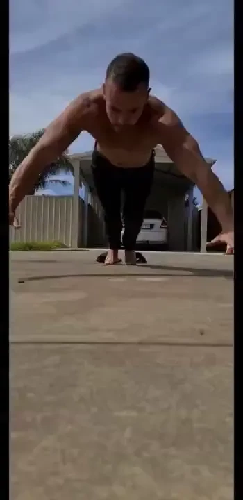 Behind the back clap push ups are one of the most difficult bodyweight 