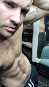 More hair less visible able i guess i just gotta get more shredded