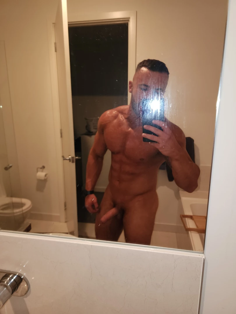After sex sweaty selfie again check dms for brand new wanking vid 
