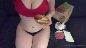 Today i was pigging out again and ate 2 double whoopers coke and some