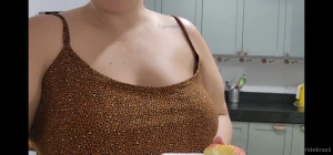 Girlfriend doing the dishes after our saturday yummy meal