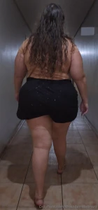 Following her big butt