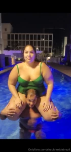 Having fun in the hotel pool part 1