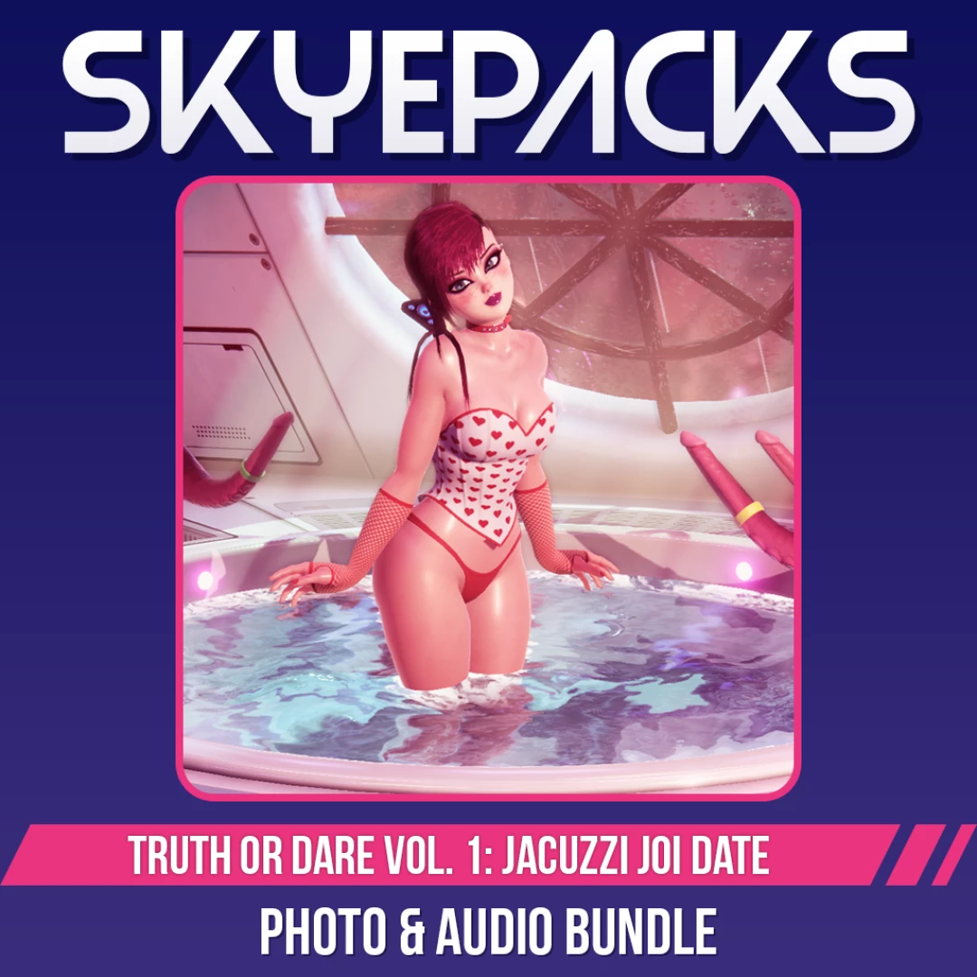 Audio description you work so hard why don t you relax in the hot tub 