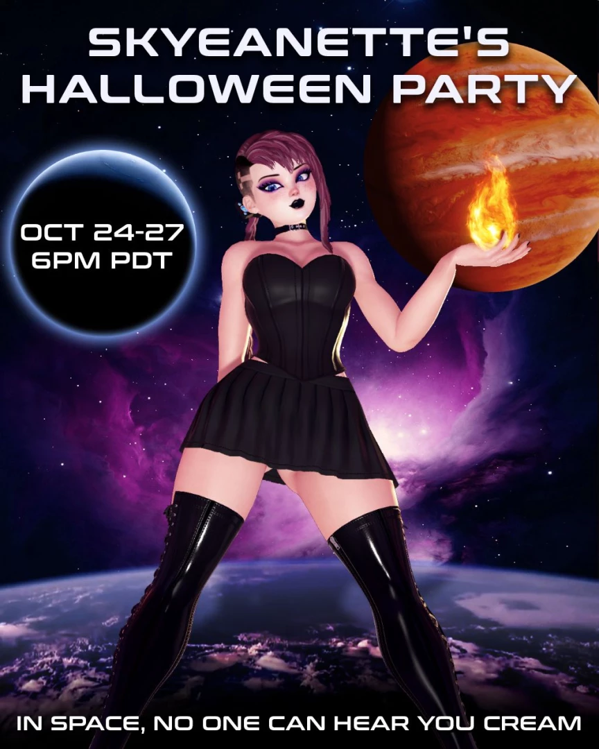 Join me this weekend for some spooky intergalactic halloween fun 