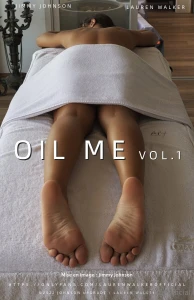 In this new video i massage laurenwalkerofficial tanned body with oil