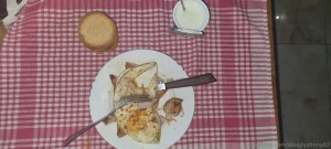 Lunch of champions post workout meal turkey breast 3 whole eggs greek