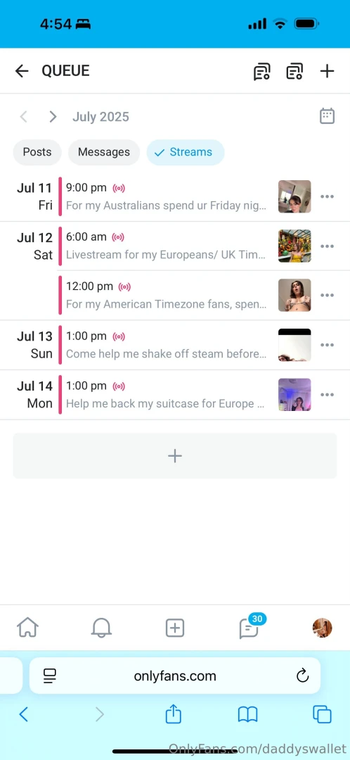 Psa livestream schedule for the next week keep in mind i m australian 