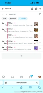 Psa livestream schedule for the next week keep in mind i m australian