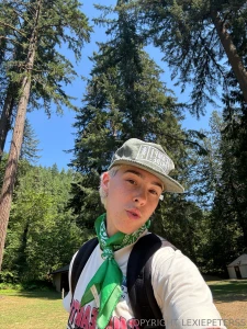 Hats on bandanna tied and ready to embrace the great outdoors