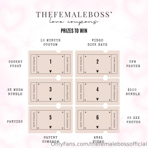 Huge prizes to win 10 3 4 coupons per person tip and pick your numbers