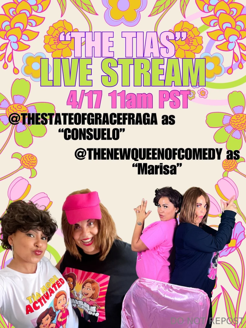 Join the tias live on youtube today 4 17 11am pst w queendomcomedy 