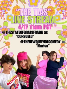 Join the tias live on youtube today 4 17 11am pst w queendomcomedy