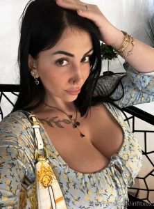 Just enough cleavage to make you wonder how soft it feels