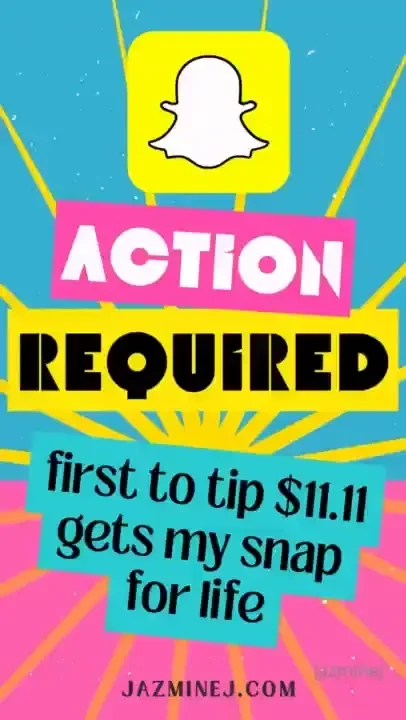 First to tip 11 11 gets my snap for life 