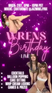 Sunday jan 21st 6pm - 10pm pst wrenrainier