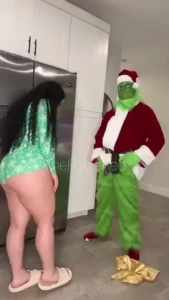 Grinch broke in my house i fucked him to save christmas he creampied