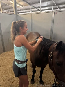 My day so far barn chores plaiting o s mane watching others ride part 2