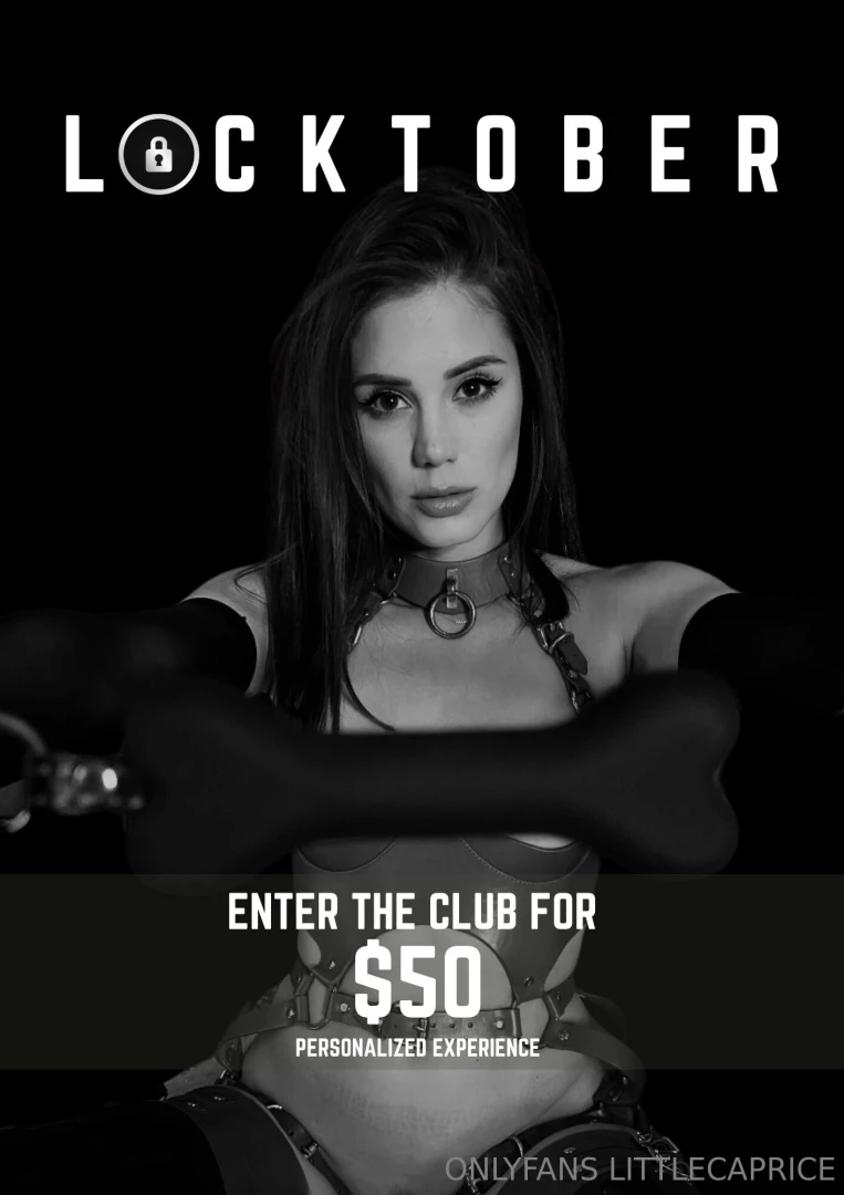 Locktober is here and i m taking it further want to be part of my subs 