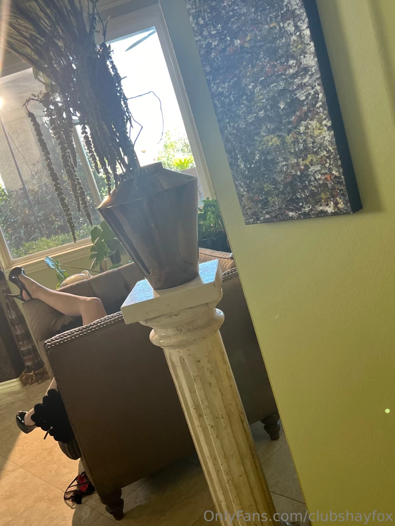 You walk in to see my legs draped over the couch like this what do you 