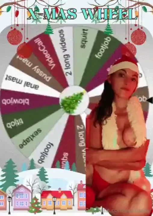 X-mas wheel ho ho ho ready for me 1 spin 7 3 spins 15 5 spins 30 try 