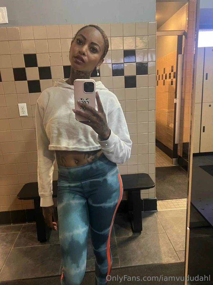 After yoga stretched glowing and very flexible 