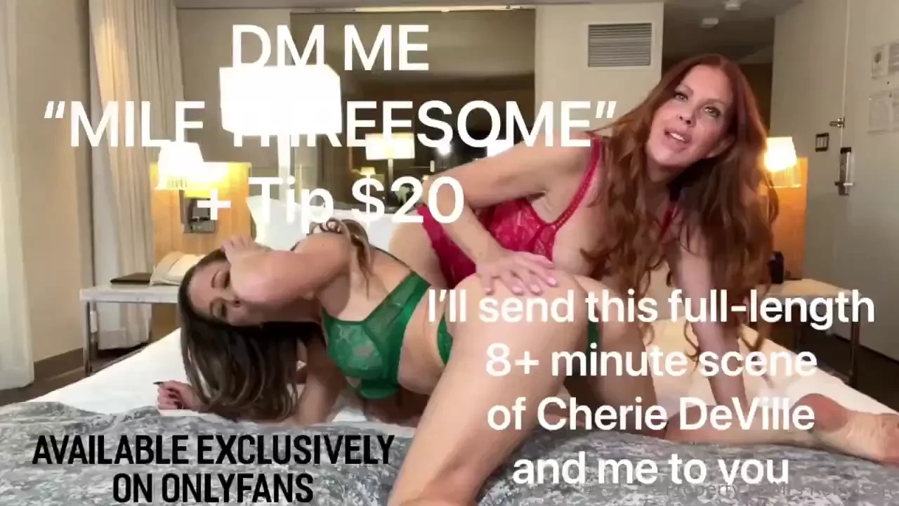 Cum have a virtual threesome with the sexy cherie deville and me slide part 1 