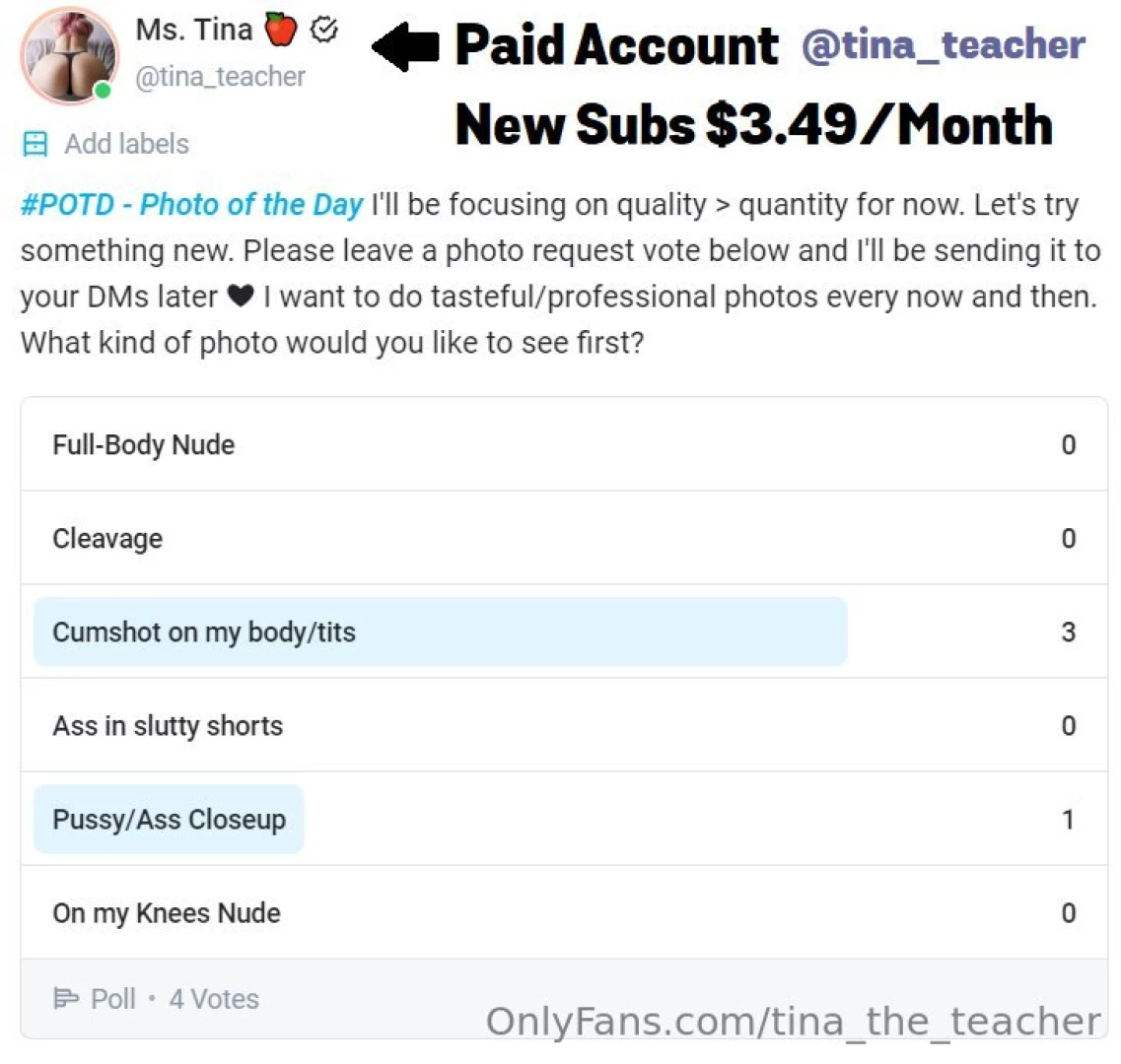 Tina_teacher only 3 49 month please go vote 