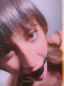 The scene me drooling over your cock