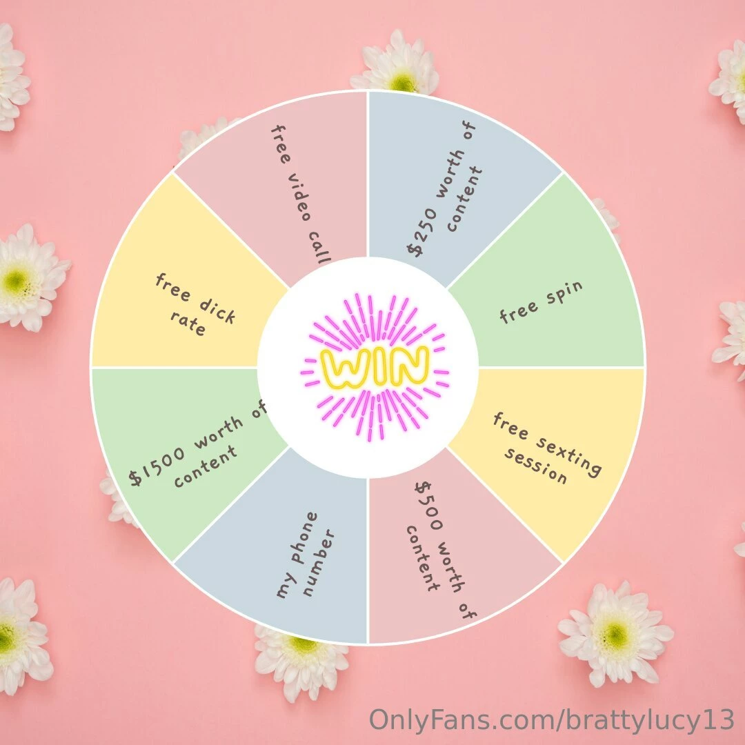 Every spin is a winner you can t lose with me baby 10 per spin win 